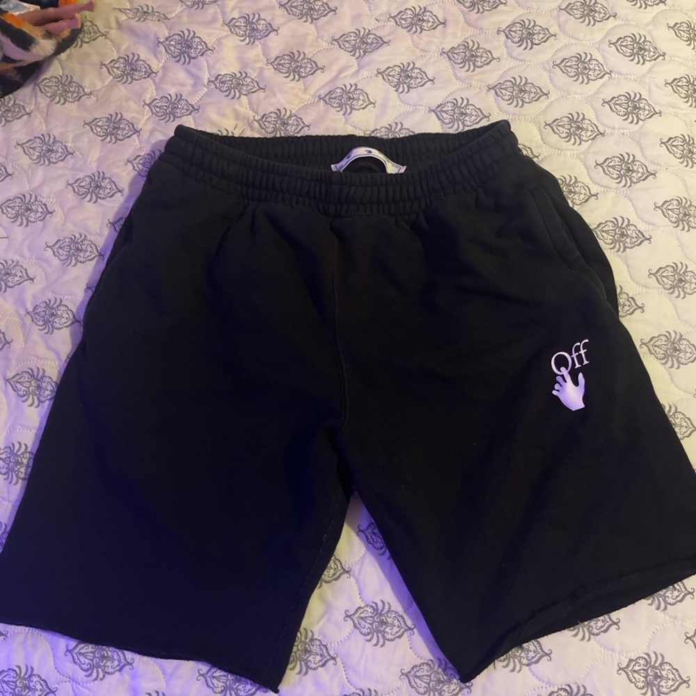 Off-White Virgil Abloh Black Logo shorts/Medium/Unisex